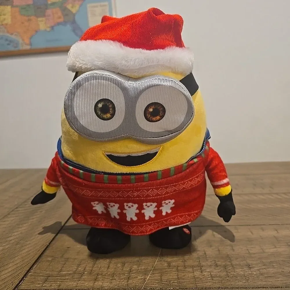 Gemmy Merry Minion Mischief Christmas Musical Animated Bob 10